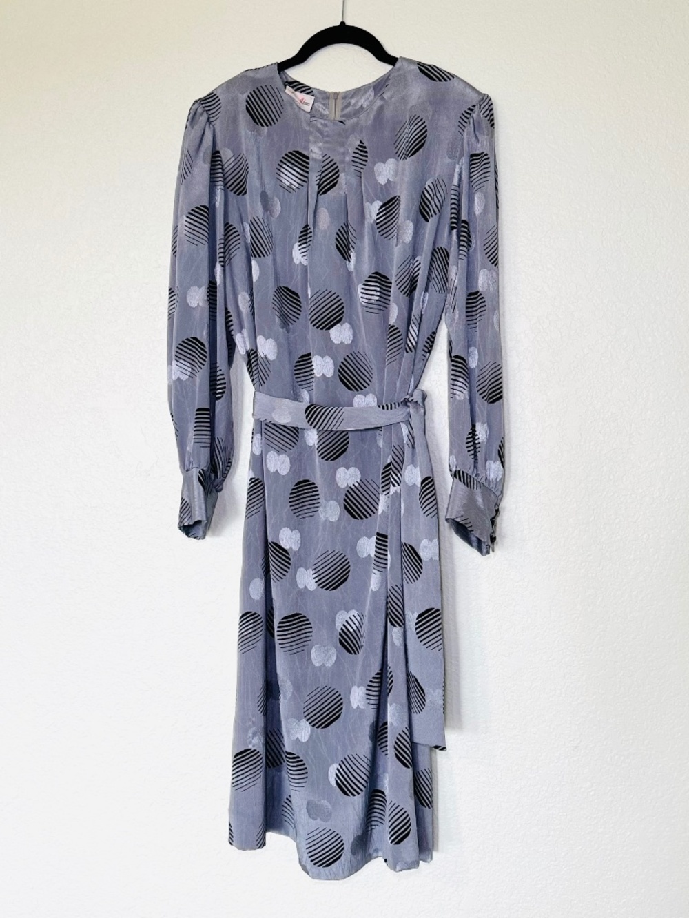 Amy Adams Dress 10/12 Belted Midi Art to Wear ILGWU Union Made Retro Vintage